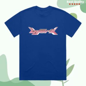 Bjork Merch Store Bjork Pink Post Logo T-Shirt Blue