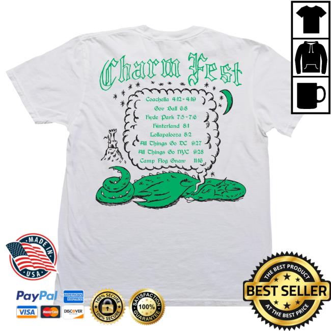 Clairo Store Merch The Charmer Fest Tee Clairo Store Merch The Charmer Fest Tee