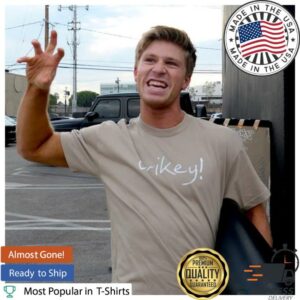 Robert Irwin Wearing Crikey Shirt