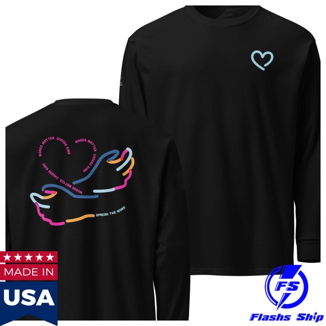 Special Olympics Store Merch Words Matter, Choose Kindness Long Sleeve Special Olympics Store Merch Words Matter, Choose Kindness Long Sleeve