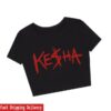 kenny Kesha Merch Store Logo Crop Topa