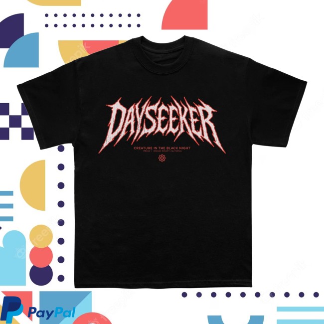 Dayseeker Store Merch Creature Metal Black T Dayseeker Store Merch Creature Metal Black T