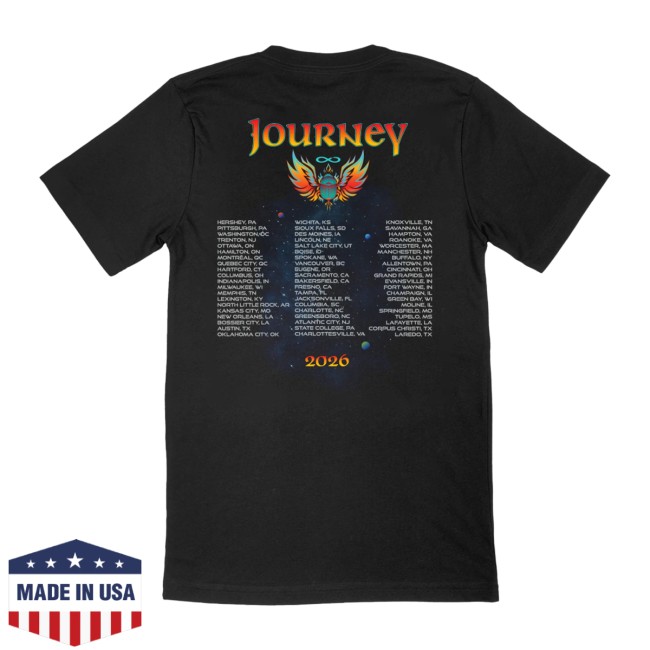 Journey Music Store Merch 2026 Tour Tee Journey Music Store Merch 2026 Tour Tee