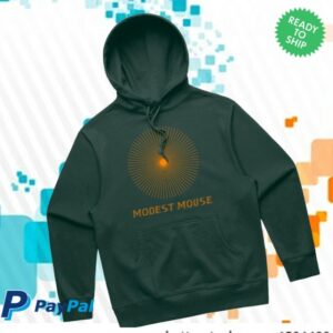 Modest Mouse Store Merch Pine Green Starburst Hoodie