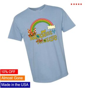 Modest Mouse Store Merch Rainbow Mushroom Tee