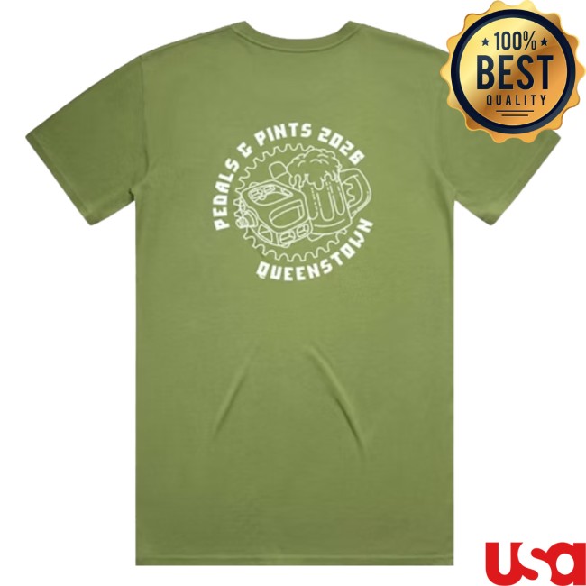 Queenstown Mtb Store Merch Women’s Pedals & Pints 2026 Tee Queenstown Mtb Store Merch Women’s Pedals & Pints 2026 Tee