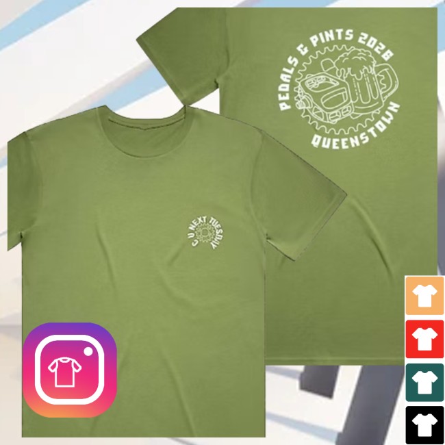 Queenstown Mtb Store Merch Women’s Pedals & Pints 2026 Tee Queenstown Mtb Store Merch Women’s Pedals & Pints 2026 Tee