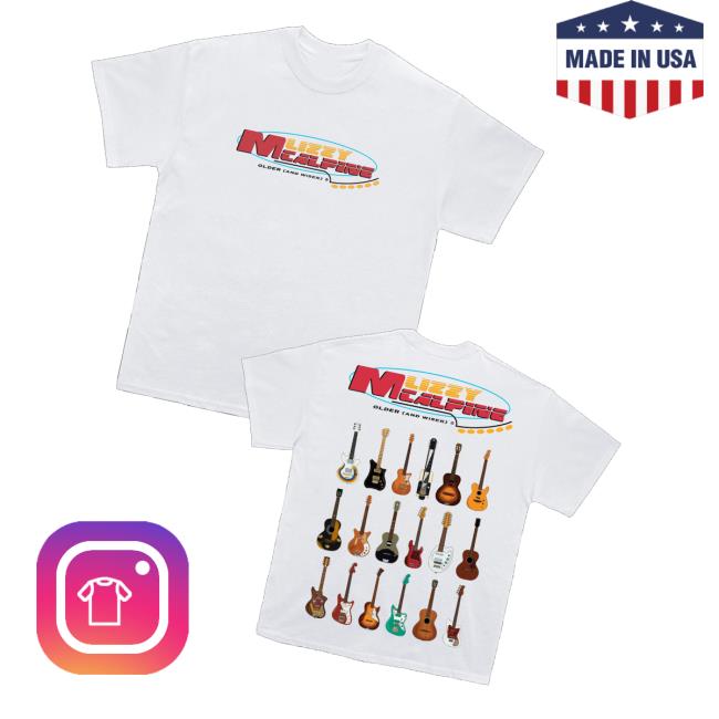 Lizzy Mcalpine Shop Merch Older And Wiser Guitar Tee Lizzy Mcalpine Shop Merch Older And Wiser Guitar Tee