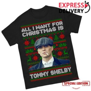 Spoofytees Store Merch Tommy Shelby Peaky Blinders Christmas T Shirt