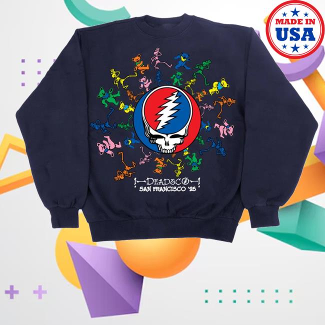 Dead And Company Store Merch Dead And Company San Francisco 2025 Crewneck Sweatshirt Dead And Company Store Merch Dead And Company San Francisco 2025 Crewneck Sweatshirt