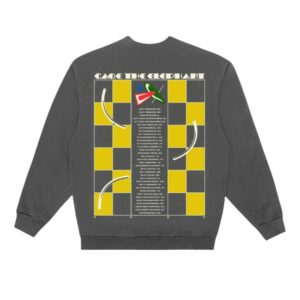 Cage The Elephant Store Merch Abstract Checkered Tour Crewneck