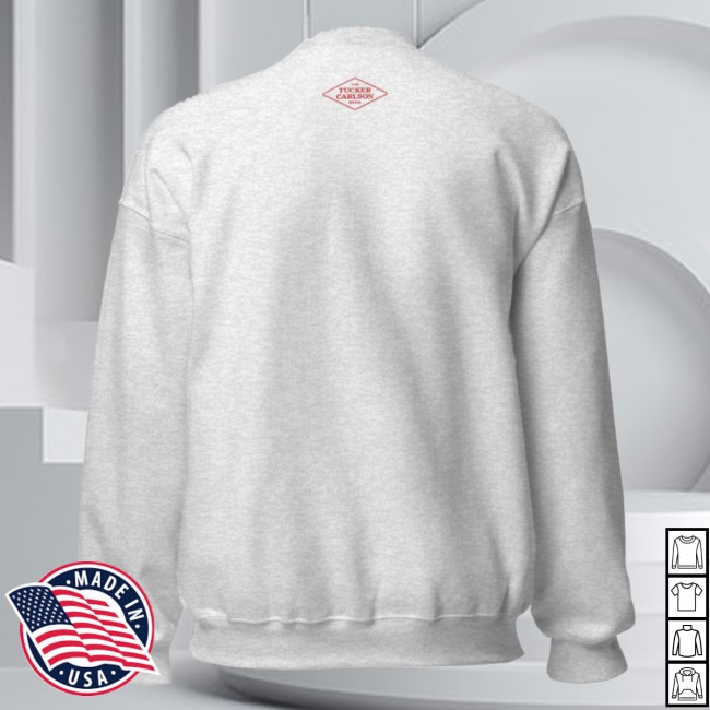 Tucker Carlson Network Store Merch Christmas Postcard Sweater Tucker Carlson Network Store Merch Christmas Postcard Sweater