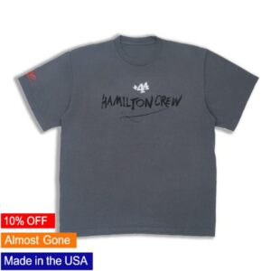 Plus44 Merch Store Hamilton Crew Classic Short Sleeve Tee Slate Grey