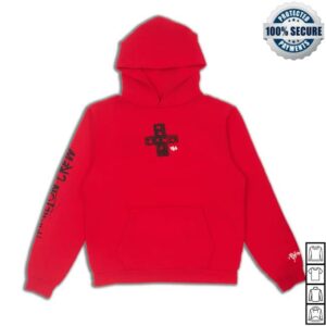 Plus44 Merch Store Vegas Dayz Pullover Hoodie Cherry Red