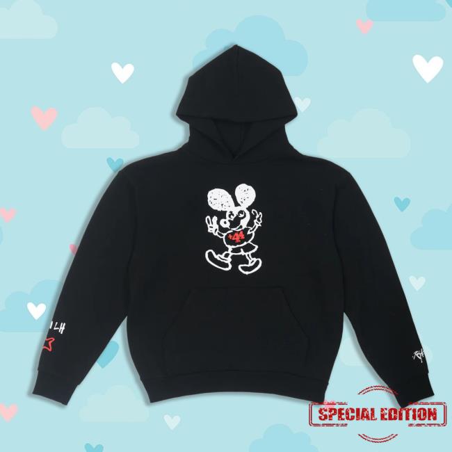 Plus44 Merch Store Lucky Mouse Pullover Hoodie Black Plus44 Merch Store Lucky Mouse Pullover Hoodie Black