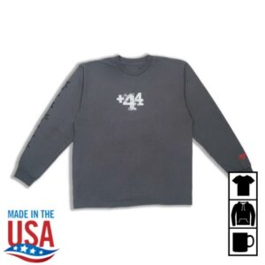 Plus44 Merch Store Vegas Moto Ride Classic Long Sleeve Tee Slate Grey