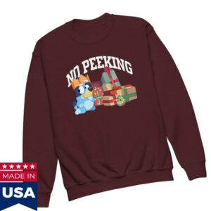 Bbc Store Merch Bluey Kids No Peeking Crewneck Sweatshirt