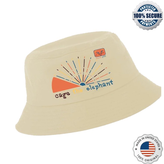Cage The Elephant Store Merch Neon Pill Bucket Hat Cage The Elephant Store Merch Neon Pill Bucket Hat