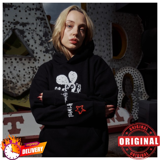 Plus44 Store Merch Lucky Mouse Pullover Black Hoodie Plus44 Store Merch Lucky Mouse Pullover Black Hoodie