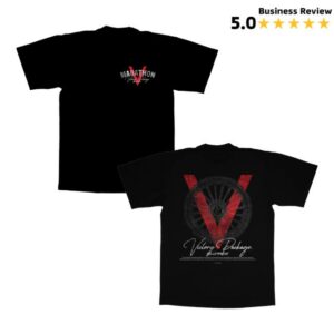 The Marathon Clothing Merch Store Marathon V For Victory Package T-Shirt Small Chest Hit Black