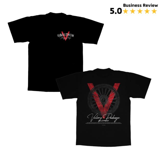 The Marathon Clothing Merch Store Marathon V For Victory Package T-Shirt Small Chest Hit Black The Marathon Clothing Merch Store Marathon V For Victory Package T-Shirt Small Chest Hit Black