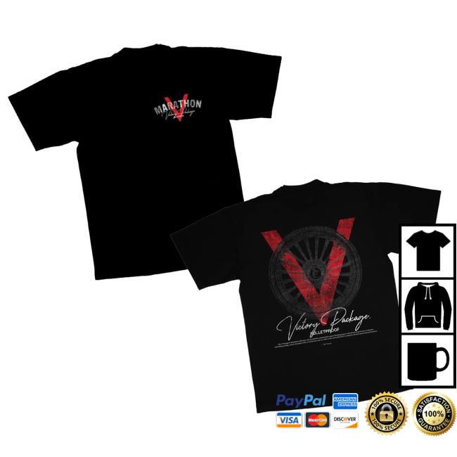 The Marathon Clothing Merch Store Marathon V For Victory Package T-Shirt Small Chest Hit Black The Marathon Clothing Merch Store Marathon V For Victory Package T-Shirt Small Chest Hit Black
