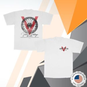 The Marathon Clothing Merch Store Marathon V For Victory Package T-Shirt Small Chest Hit White