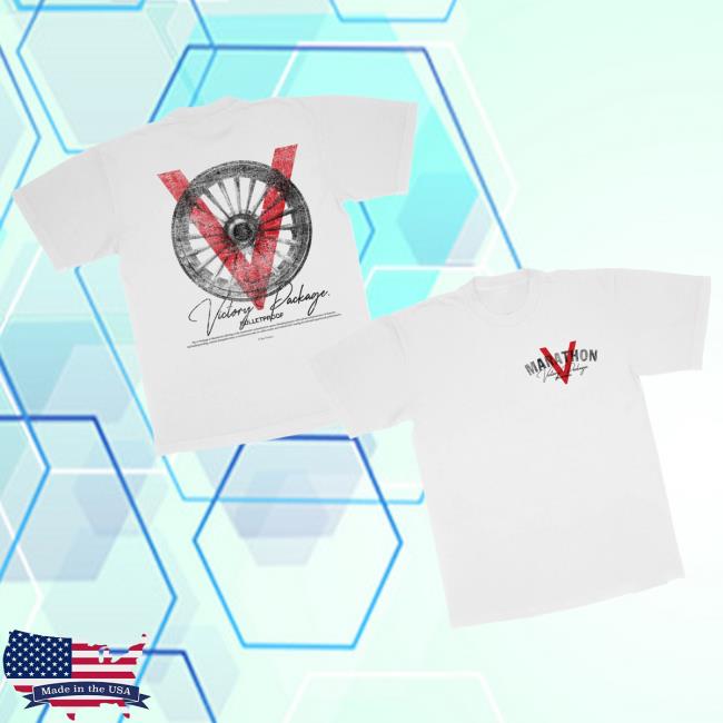The Marathon Clothing Merch Store Marathon V For Victory Package T-Shirt Small Chest Hit White The Marathon Clothing Merch Store Marathon V For Victory Package T-Shirt Small Chest Hit White