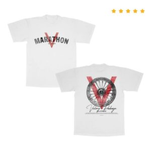 The Marathon Clothing Merch Store Marathon V For Victory Package T-Shirt White
