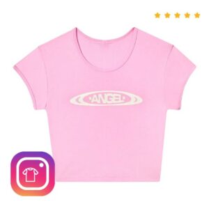 Angel Reese Merch Store Ar Baby Angel Tee Pink