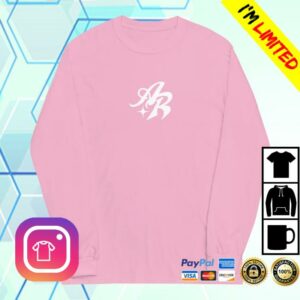Angel Reese Merch Store Ar Script Long Sleeve Pink