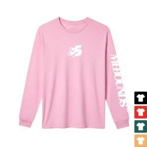 Angel Reese Merch Store Mebounds Long Sleeve Pink
