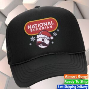 National Bohemian Store Merch Frosty Boh Black Trucker Hat
