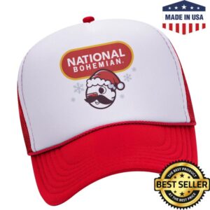 National Bohemian Store Merch Frosty Boh White/Red Trucker Hat