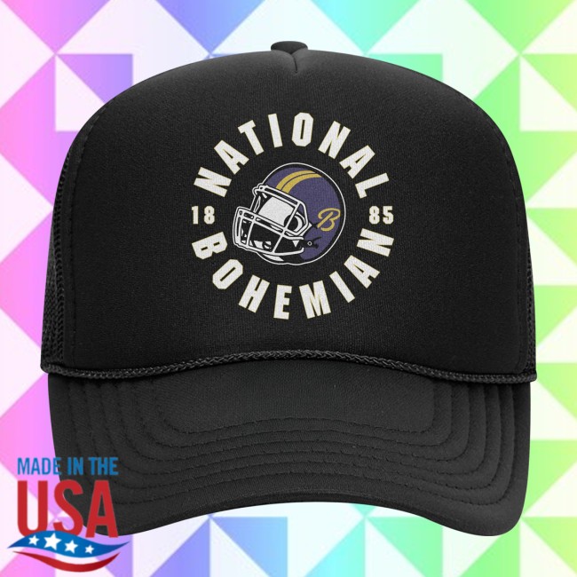 National Bohemian Store Merch Gridiron Classic Black Trucker Hat National Bohemian Store Merch Gridiron Classic Black Trucker Hat