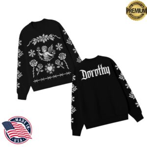 Dorothy On Fire Store Merch Holiday Black Crewneck Sweatshirt