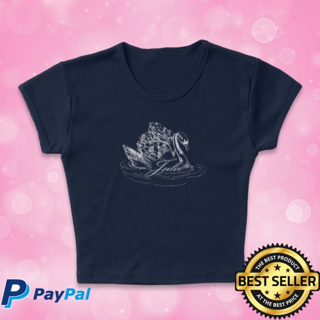 Julie Store Merch Swan Baby Tee Julie Store Merch Swan Baby Tee