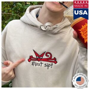 Sinjin Drowning Merch Store First Sip Hoodie