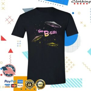 The B52s Store Merch Flying Saucers 2025 Tour T-Shirt
