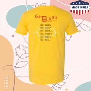 The B52s Store Merch Self Titled 2025 Tour T-Shirt