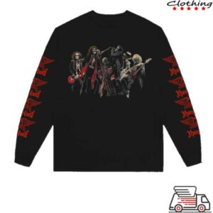 Yungblud Store Merch Aerosmith And Yungblud One More Time Illustrated Skeleton Long Sleeve