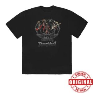Yungblud Store Merch Aerosmith And Yungblud One More Time Illustrated Skeleton T-Shirt