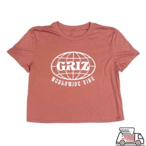 Griz Merch Store Griz Worldwide Vibe Crop Tee
