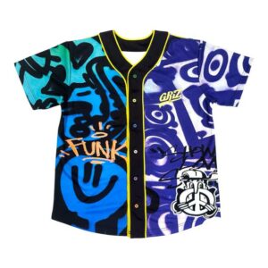 Griz Merch Store Griz X Berk Visual Ltd Edition San Fransicso Reconnect Baseball Jersey