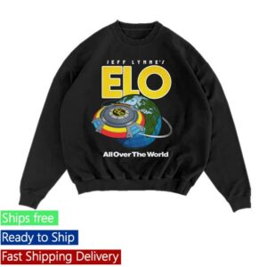 Jeff Lynne’s Elo Store Merch All Over The World Crewneck