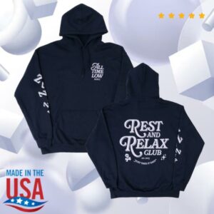 All Time Low Store Merch Atl Rest And Relax Club Hoodie