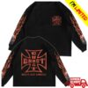 kenny official ghost racing store merch cross flames long sleeve black wd