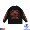 kenny official ghost racing store merch cross flames long sleeve black
