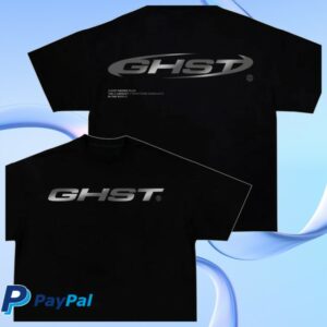 Official Ghost Racing Store Merch Reflective Ghst Black Shirt