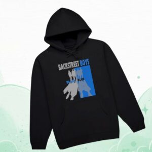 Backstreet Boys Store Merch Black & Blue Silhouette Hoodie